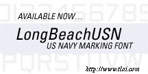 [ LongBeachUSN - US Navy Marking Font.]